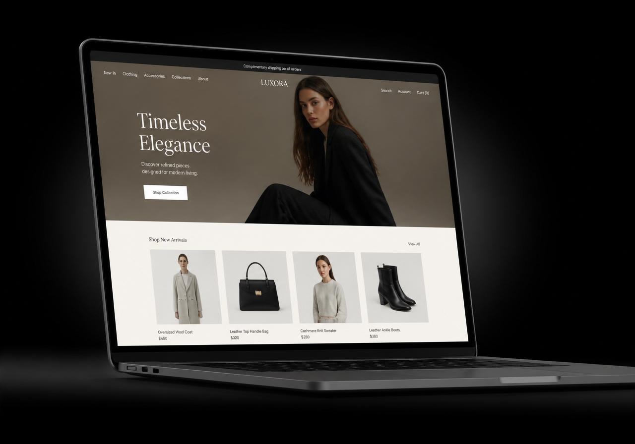 Luxora — fashion storefront