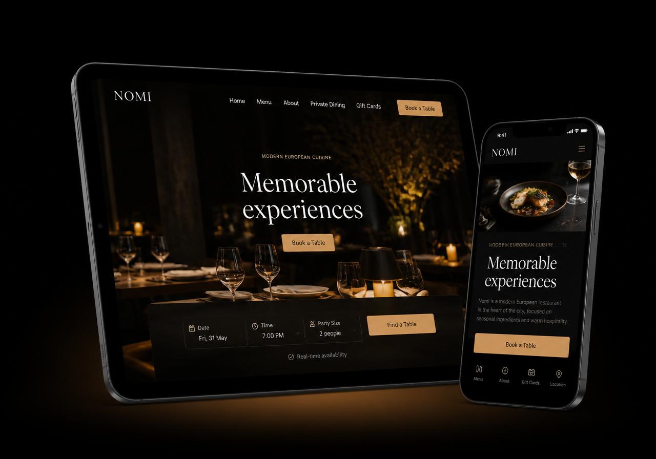 Nomi — restaurant & bookings